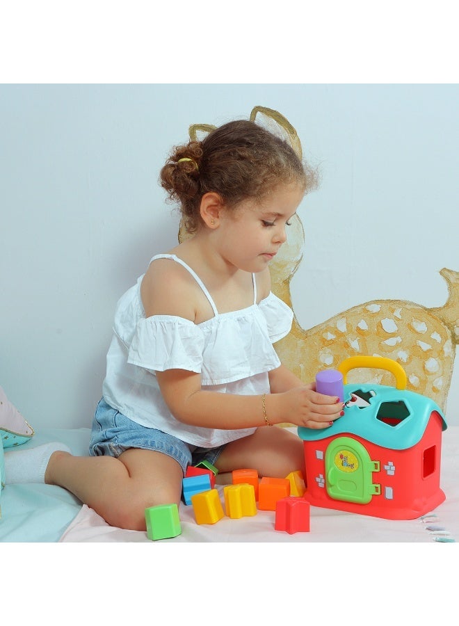 Ogi Mogi Toys 13 Pieces Hands On Colorful Geometric Blocks, Toddlers Shape Sorting Toys, Early Brain Development Toys, Learning Sorting Toys For Toddlers, Gift for Baby Boys and Girls, 1+ year - Image 1